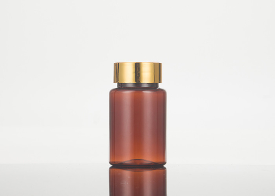 Geneeskunde Bruine Amber Pharmaceutical Pill Capsule Bottle met Kindbewijs GLB