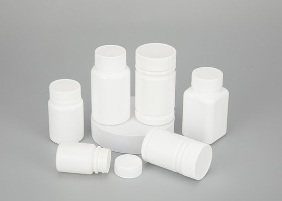 De Flessen60ml 120ml Wit van de schroefdeksel Plastic Pil voor Geneeskundechemisch product