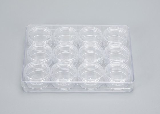 Op maat gemaakte 120 ml 4 oz witte plastic cosmetische potten glad oppervlak