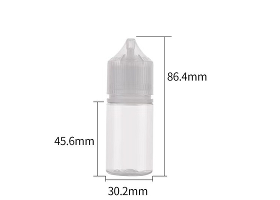 Leekbestendige lege plastic druppelflessen met dop