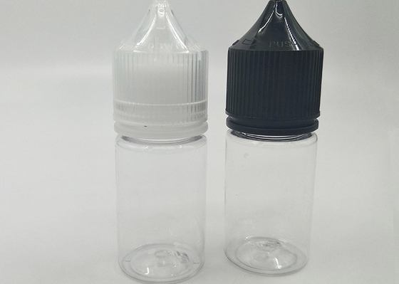 Leekbestendige lege plastic druppelflessen met dop