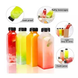 Persoonlijk afgedrukt 500 ml PET-plastic waterflessen voor sap en drank