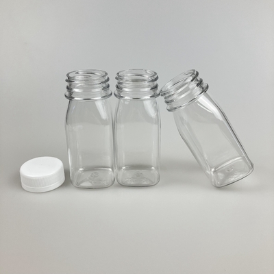 8oz 16oz heldere plastic sap container vierkant met PP cap