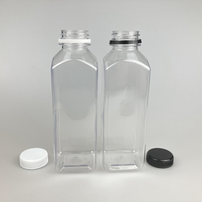 8oz 16oz heldere plastic sap container vierkant met PP cap