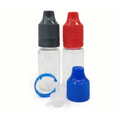 10 ml/0.34 oz Squeezable PET Plastic Dropper Flasjes