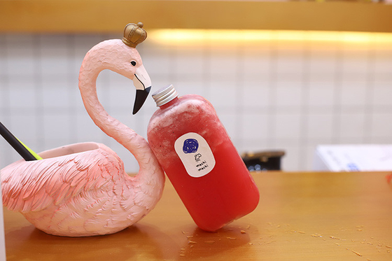 0.5kg capaciteit Bubble thee drank fles Modern ontwerp Hoog efficiënt deksel