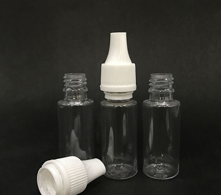 10 ml dropperfles (transparante zwart) herbruikbaar, kinderbeschermde dop