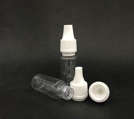 10 ml dropperfles (transparante zwart) herbruikbaar, kinderbeschermde dop