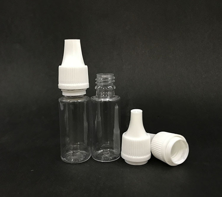 10 ml dropperfles (transparante zwart) herbruikbaar, kinderbeschermde dop