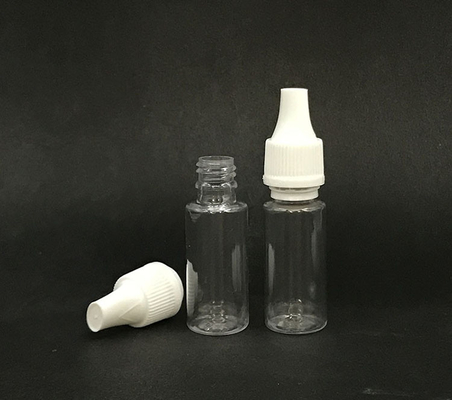 10 ml dropperfles (transparante zwart) herbruikbaar, kinderbeschermde dop