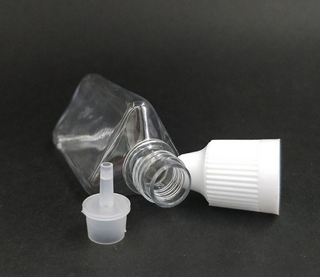 30 ml driehoekige plastic fles PET met druppelpunt