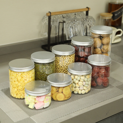 65 mm diameter Plastic opslag cosmetische containers potten met aangepaste merknaam