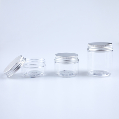 Transparante plastic cosmetische pot voor voedsel- en cosmetische opslag