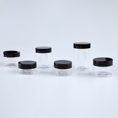 Transparante plastic cosmetische pot voor voedsel- en cosmetische opslag