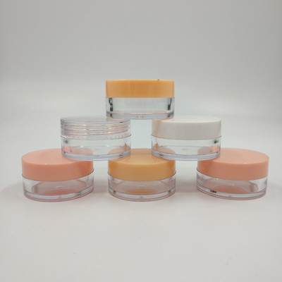 Op maat gemaakte Plastic Cosmetic Jar 10ml 15ml 30ml 60ml 80ml 100ml 120ml 150ml glad oppervlak