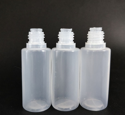 Vloeistof dispenserende plastic dropperflessen met glad oppervlak