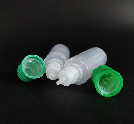 Vloeistof dispenserende plastic dropperflessen met glad oppervlak