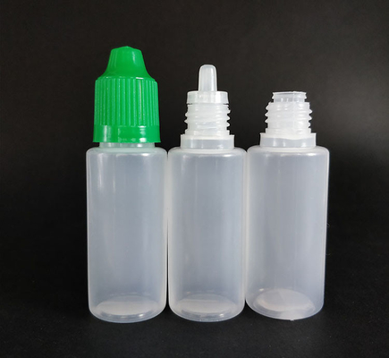 Vloeistof dispenserende plastic dropperflessen met glad oppervlak