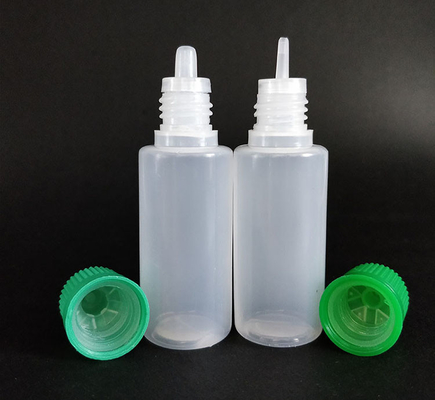 Vloeistof dispenserende plastic dropperflessen met glad oppervlak