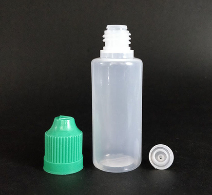 Plastic dropper flessen in transparant zwart met schroefdeksel