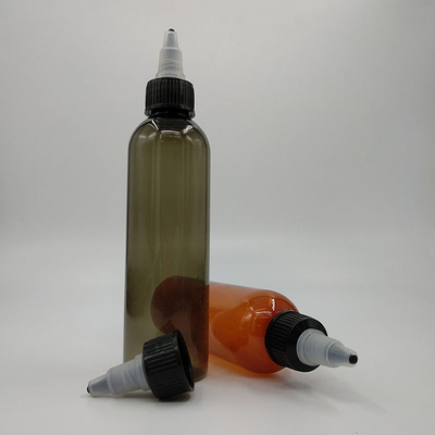 Op maat gedrukte kleine plastic flesjes van 70 ml met schroefkappen