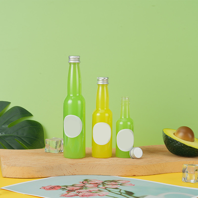 Aanbeveling 50 ml PET Plastic Flask Juice Natuurlijke sappen Logo Op flessen Aanbevolen labels Voor sapflessen In voorraad