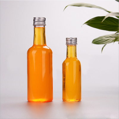 Aanbeveling 50 ml PET Plastic Flask Juice Natuurlijke sappen Logo Op flessen Aanbevolen labels Voor sapflessen In voorraad