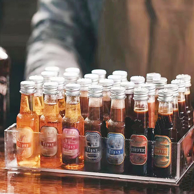 Aanbeveling 50 ml PET Plastic Flask Juice Natuurlijke sappen Logo Op flessen Aanbevolen labels Voor sapflessen In voorraad