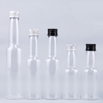 Aanbeveling 50 ml PET Plastic Flask Juice Natuurlijke sappen Logo Op flessen Aanbevolen labels Voor sapflessen In voorraad