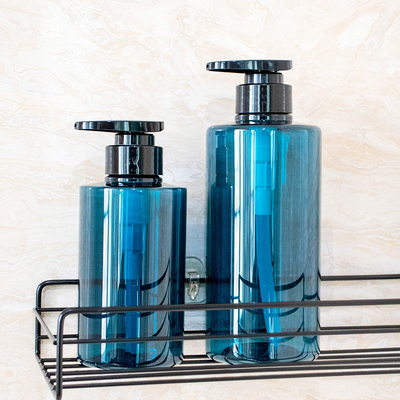 Schermdruk Plastic lotionflessen met flip-top sluiting en UV-geelektroplateerde dop