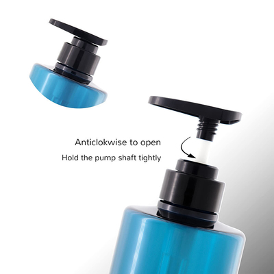 Aanpasbare witte plastic lotionflessen met PET-lichaam en fleskleur