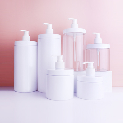 Plastic UV-geelektroplateerd dopmateriaal Flip-top sluiting Plastic lotion flessen met PET-lichaam