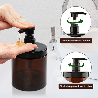 Lichte en stevige polymercrèmecontainers met flip-top sluiting