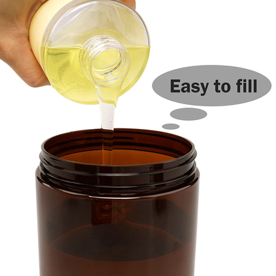Lichte en stevige polymercrèmecontainers met flip-top sluiting