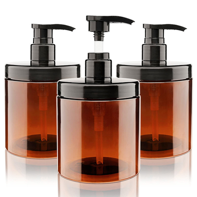 Lichte en stevige polymercrèmecontainers met flip-top sluiting