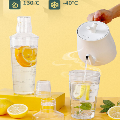 Duidelijke vierkant aanpasbare melk thee flessen voor de expansie van de thee bedrijf