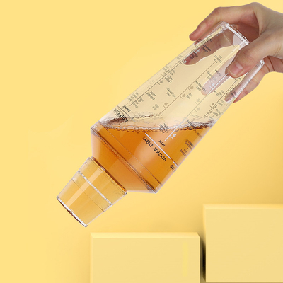 Duidelijke vierkant aanpasbare melk thee flessen voor de expansie van de thee bedrijf