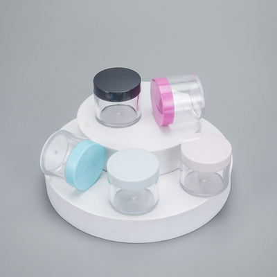Leeg PS Plastic Face Cream Container 5g 10g 15g 20g cosmetische pot met kleurrijk deksel