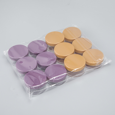 Op maat gemaakte plastic cosmetische pot met drukgevoelige pakking