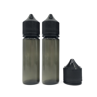 50 ml spuitbare vloeibare PET-druppelfles met zwart of wit deksel/dop