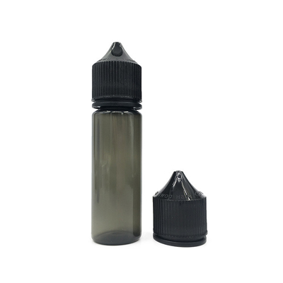 50 ml spuitbare vloeibare PET-druppelfles met zwart of wit deksel/dop