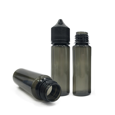 50 ml spuitbare vloeibare PET-druppelfles met zwart of wit deksel/dop