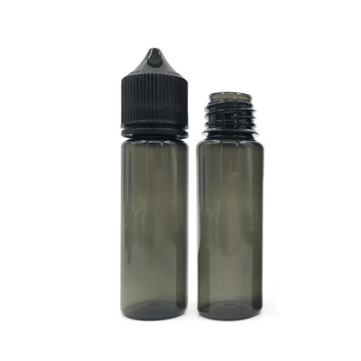50 ml spuitbare vloeibare PET-druppelfles met zwart of wit deksel/dop