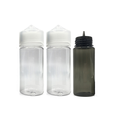 120 ml heldere fles met olie-druppelfles met zwarte/witte druppelfles