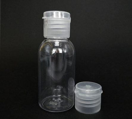 Gratis monster doorzichtige PET plastic fles met flip cap lege fles flip cap crème fles met flip cap met fabrieksvoorraad