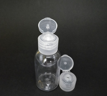 Gratis monster doorzichtige PET plastic fles met flip cap lege fles flip cap crème fles met flip cap met fabrieksvoorraad