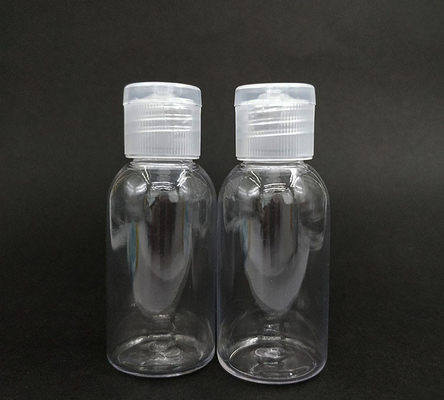 Gratis monster doorzichtige PET plastic fles met flip cap lege fles flip cap crème fles met flip cap met fabrieksvoorraad