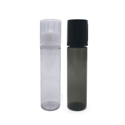 10 ml Flat Lid Plastic Flask Doorzichtige Zwarte Kleur