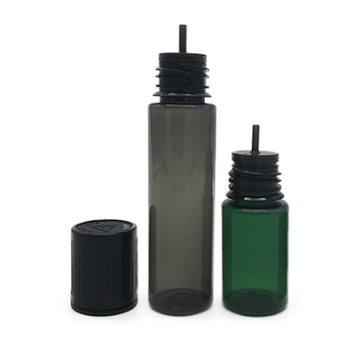 10 ml Flat Lid Plastic Flask Doorzichtige Zwarte Kleur