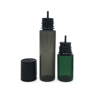10 ml Flat Lid Plastic Flask Doorzichtige Zwarte Kleur